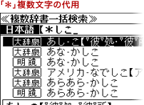 「*」複数文字の代用