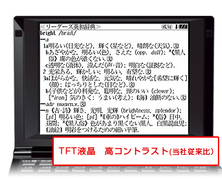 TFT液晶 高コントラスト（当社従来比）