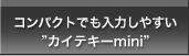 コンパクトでも入力しやすい"カイテキーmini"