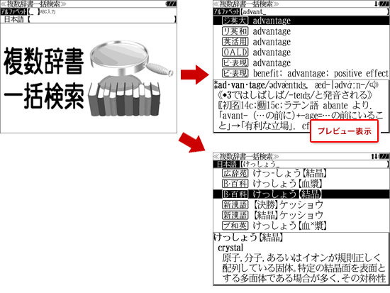 プレビュー表示