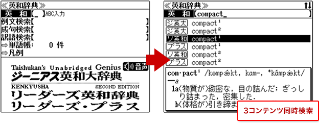 3コンテンツ同時検索