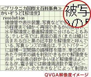 QVGA解像度イメージ