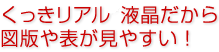 くっきリアルだから図版や表が見やすい！