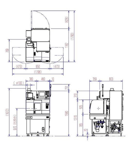 Machine Dimensions