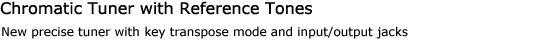 Chromatic Tuner with Reference Tones