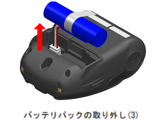 感熱紙をまっすぐに引き出してください。